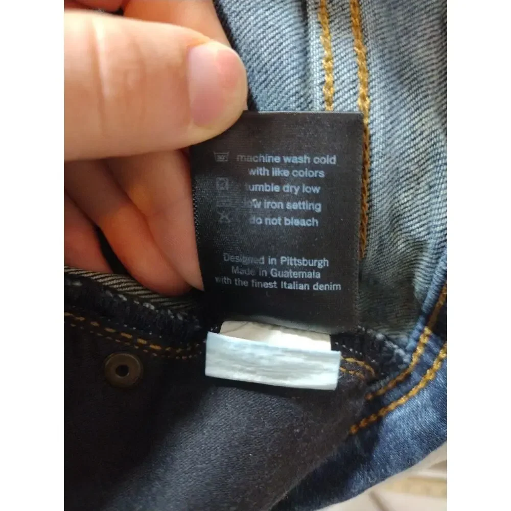 Revtown Sharp Jeans Mens 35x32 Dark Wash Slim Straight Normcore Casual Preppy